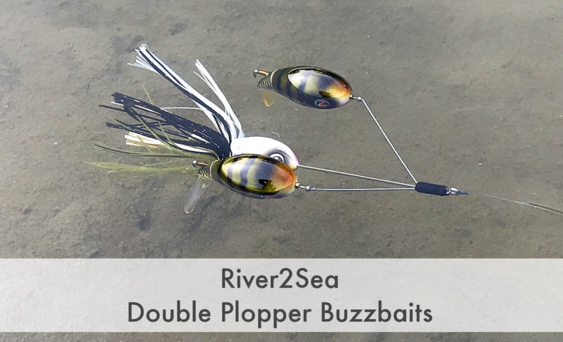 止めても浮いているバズベイト River2sea ダブルプロッパー バズベイト Double Plopper Buzzbaits シャロー道
